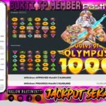 BUKTI JP MEMBER PASTIWIN777 BERMAIN GATE OF OLYMPUS 1000 -PRAGMATIC PLAY