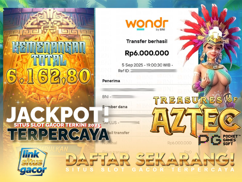 BUKTI JP BESAR MEMBER PASTIWIN777 – TREASURES OF AZTEC – PGSOFT