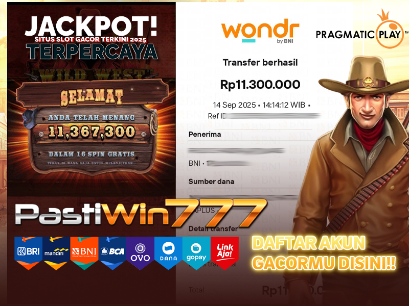 BUKTI MEMBER BESAR PASTIWIN777 – WILD WEST GOLD – PRAGMATIC PLAY