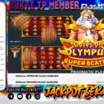 BUKTI JP MEMBER PASTIWIN777 BERMAIN GATE OF OLYMPUS SUPER SCATTER -PRAGMATIC PLAY