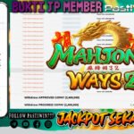 BUKTI JP MEMBER PASTIWIN777 BERMAIN GAME MAHJONG WAYS 2 -PG SOFT