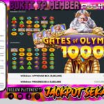 BUKTI JP MEMBER PASTIWIN777 BERMAIN GATES OF OLYMPUS 1000 -PRAGMATIC PLAY