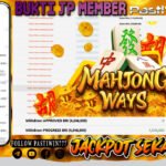 BUKTI JP MEMBER PASTIWIN777 BERMAIN GAME MAHJONG WAYS -PG SOFT